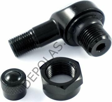 Eğri/L Açılı Kalıcı Motosiklet Lastik Sibobu Siyah