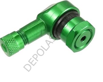 Eğri/L Açılı Kalıcı Motosiklet Lastik Sibobu Yeşil