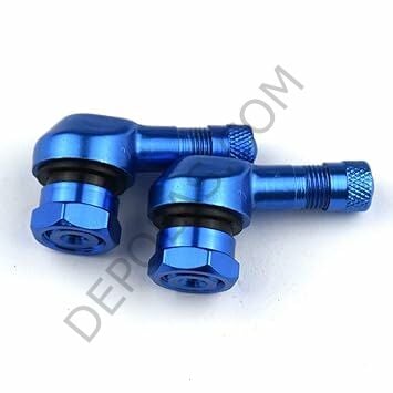 Eğri/L Açılı Kalıcı Motosiklet Lastik Sibobu Mavi