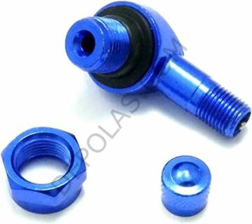 Eğri/L Açılı Kalıcı Motosiklet Lastik Sibobu Mavi