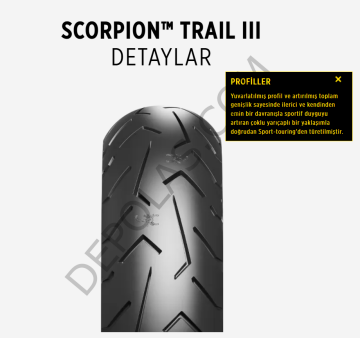 Pirelli Scorpion Trail III 100/90-18 56V Ön Motosiklet Lastiği